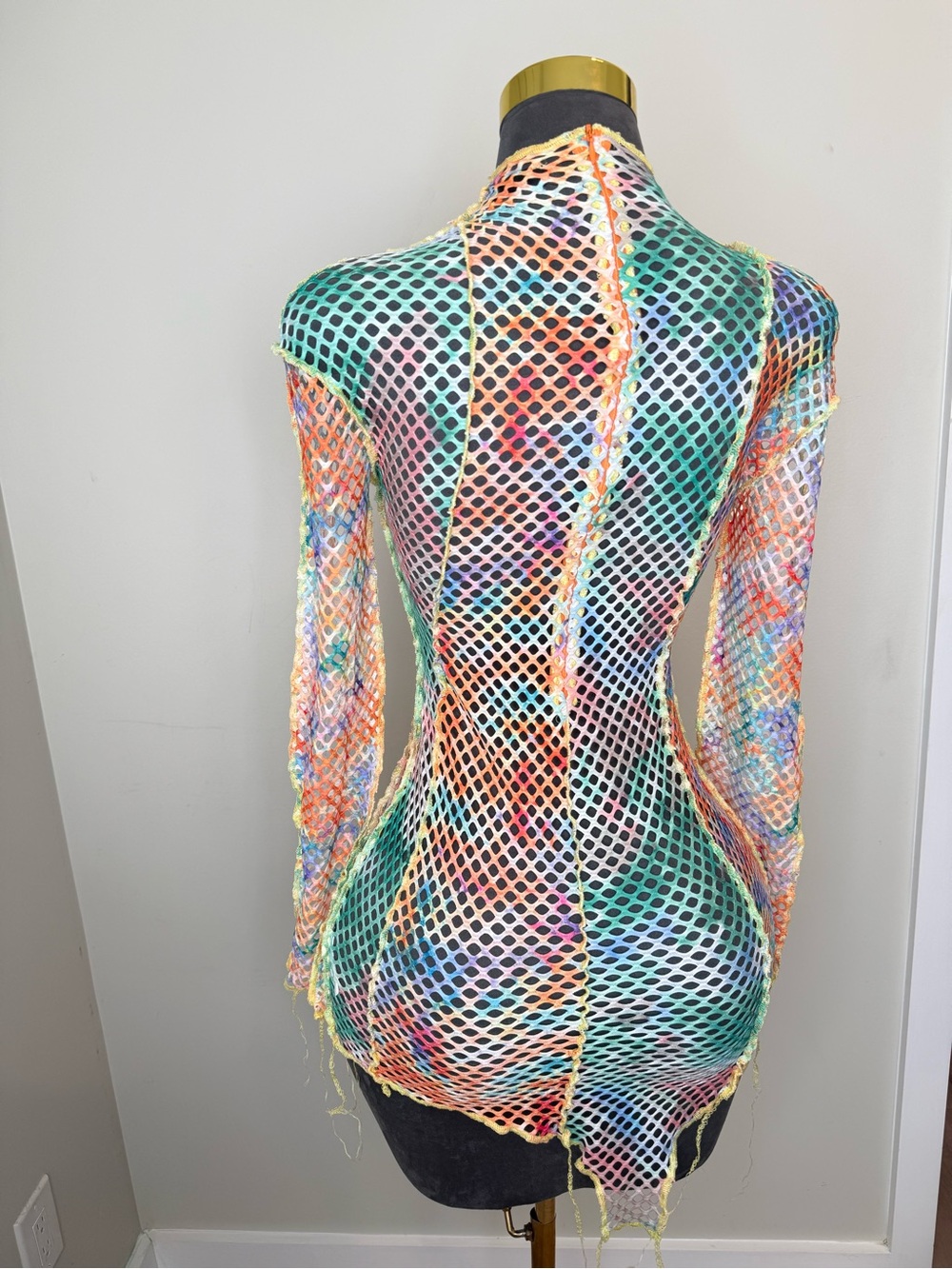 Colorful Fishnet Dress - Picture 11 of 16